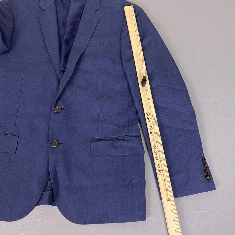 J.Crew Ludlow Traveler Blazer Men's Size 40S Navy Blue 100% Wool *Flaw*